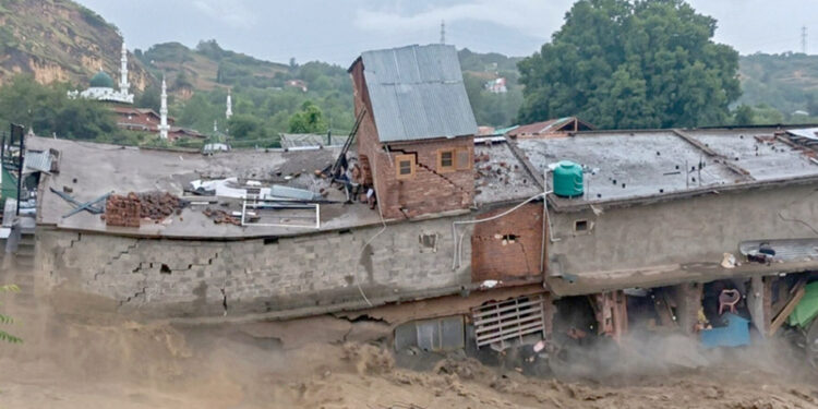 Massive flash floods ravage Beerwah, Khag; man swept away